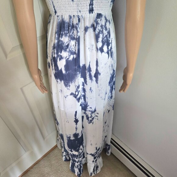 GUESS Tie-Dye High/Low Ruffle Long Dress Size XS - Picture 13 of 15